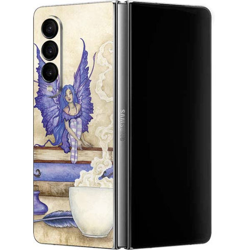 Amy Brown Bookworm Fairy Galaxy Z Fold4 5G Skin